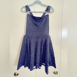 Cotton On Overalls/Apron Polka Dot Dress L